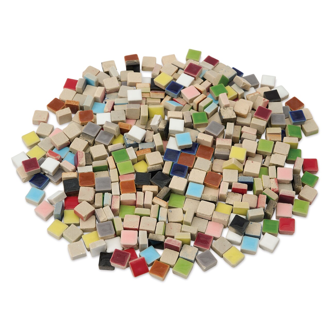 Jennifer's Mosaics Ceramic Tiles - 3/8", Assorted Colors, 1 lb